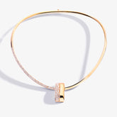 DEMI PAVE' TEGOLA NECKLACE